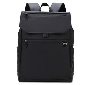 Laptop <b>Backpack</b> Black Waterproof Oxford Cloth Large Capacity Business Travel Unisex Spring 2024 - Product Image 1