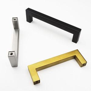 Modern Stainless Steel Adjustable Cabinet Handles Furniture Wardrobe Dresser Door Pulls Black Gold T Bar Bathroom Living Room - Product Image 4