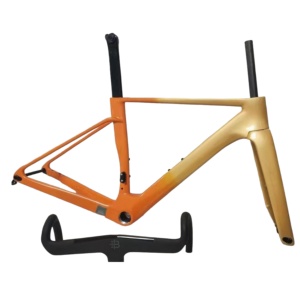 Khung xe đạp sợi <span class=keywords><strong>carbon</strong></span> T1100 bán chạy, trọng lượng nhẹ, bộ khung xe đạp đường trường Di2, phanh đĩa - Product Image 1