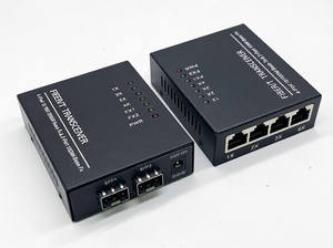 ตัวแปลงสื่อ SC ตัวรับส่งสัญญาณแสง10/100ม. 20กม. 2 SC + 4 RJ45สวิตช์ไฟเบอร์ออปติก - Product Image 3