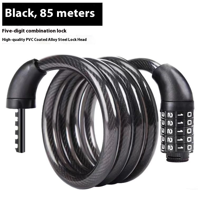 leather five-digit combination lock, about 85cm long