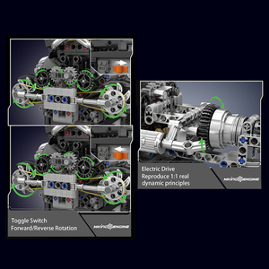 Pour moule roi 10207 PAG voiture de course bricolage Construction <span class=keywords><strong>jouet</strong></span> V12 moteur briques techniques divertissement modèle moteur entraînement bâtiment - Product Image 4