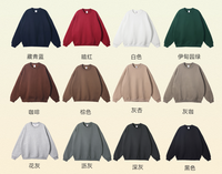 Sweat-shirt à capuche épais uni personnalisé le plus vendu, pull épais à col rond pour homme