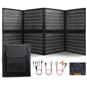 <span class=keywords><strong>Amazon</strong></span> nouvelle tendance imperméable tout noir Perc <span class=keywords><strong>Portable</strong></span> pliable Etfe 200w 250w 300w panneaux solaires pliables flexibles - Product Image 1