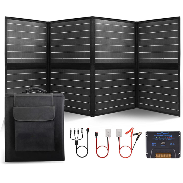 Amazon New Trending Waterproof All Black Perc Portable Foldable Etfe 200w 250w 300w Flexible Folding Solar Panels