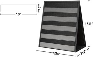 Dual-Sided Heavy-Duty Eco-Friendly Black American Style <b>Tabletop</b> Stand 5 Straps Durable Pocket Chart Display Foldable Wall - Product Image 2