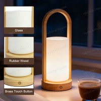 Lampe d'ambiance LED verticale mince, lampe de table haute sans fil rechargeable pour chambre à coucher, salon, décoration d'exposition