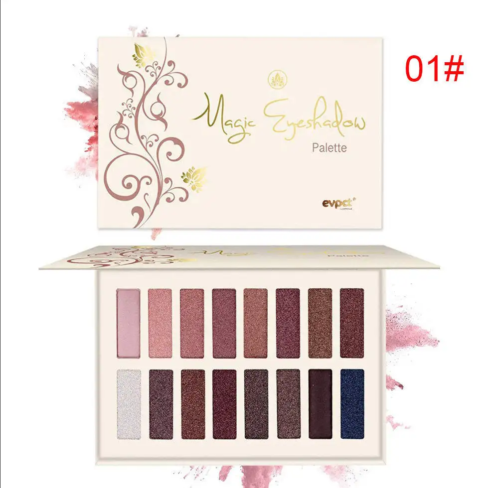 New Hot Großhandels preis 16 Farben Hochwertige Erd farbe Perl glanz farbe Praktische Lidschatten-Palette