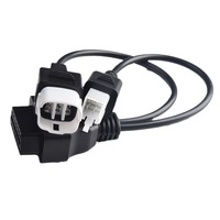Cable adaptador de diagnóstico para motocicleta, divisor de conexión de 16 pines OBD2 a 4 pines + 6 pines (uno a dos)