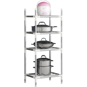 Wholesale kitchen simple metal kitchenware rack multifunctional storage rack living room storage rack bathroom shelf