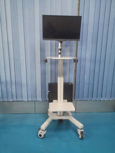 Carrito médico multifuncional de altura ajustable Carro de soporte para computadora portátil Carro ergonómico para Computadora Portátil para estación de enfermería de hospital - Product Image 4