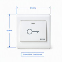 Bouton de sortie en gros NO NC COM OEM personnalisé imprimé pour serrure magnétique, gâche électrique, contrôle d'accès - Usine chinoise