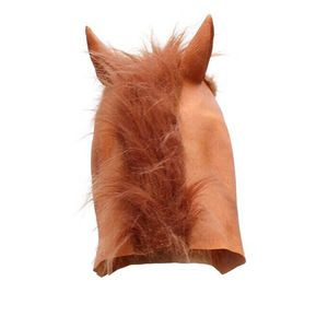 Máscara de látex con cabeza de caballo, 28x35 cm, accesorio para fiesta de disfraces de animales, unisex - Product Image 5