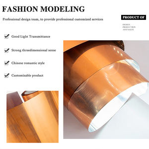 Material de pantalla de PVC autoadhesivo de pergamino de buena transmitancia de luz minimalista para varias pantallas de lámpara - Product Image 1