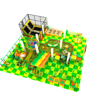 Pokiddo Área de juegos interior estilo <span class=keywords><strong>jungla</strong></span> vibrante personalizada con piscinas de <span class=keywords><strong>bolas</strong></span> y toboganes - Product Image 6