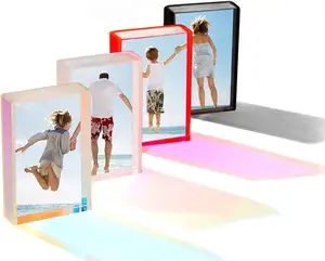 Özel akrilik Polaroid Instax Mini resim çerçevesi şeffaf akrilik Fujifilm Film fotoğraf çerçevesi bloğu