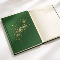 Carnet A5 à couverture rigide, impression dorée personnalisée, journal à motifs, carnet d'écriture, papeterie, cadeau