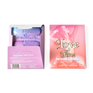 Préservatifs à pois, 3 pièces par étui, saveurs de fruits mélangées, en latex lubrifié, pour une expérience intime quotidienne en couple - Product Image 5