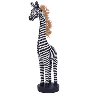 Redeco nueva tendencia única cebra americana figurita Arte Abstracto Animal escultura resina escultura Animal adornos decoraciones para el hogar - Product Image 5