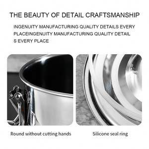 Recipiente Moderno de Acero Inoxidable para Almacenamiento en la Cocina, Contenedor para Alimentos, Harina, Aceite, Azúcar y Galletas - Product Image 5