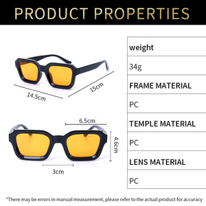 <span class=keywords><strong>Gafas</strong></span> <span class=keywords><strong>de</strong></span> <span class=keywords><strong>Sol</strong></span> <span class=keywords><strong>de</strong></span> lujo cuadradas Retro 2025 para mujer UV400 <span class=keywords><strong>gafas</strong></span> <span class=keywords><strong>de</strong></span> <span class=keywords><strong>sol</strong></span> Ocean Lens para hombre logotipo personalizado <span class=keywords><strong>de</strong></span> alta calidad Beige naranja dorado - Product Image 4