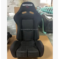 Support latéral universel en acier inoxydable chromé pour sièges baquets sport en fibre de carbone Bride Recaro OMP