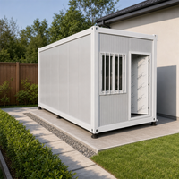 Maison conteneur préfabriquée pliable en X la plus vendue, 20 pieds, modulaire, ADU, maison d'hôtes extensible et mobile en panneaux sandwich pour jardin