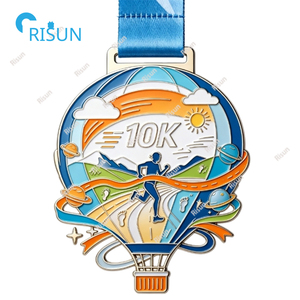 Medallas Personalizadas para Corredores de la Carrera Virtual de 10K Nature Island <span class=keywords><strong>Fiesta</strong></span> Mini Maratón, Medalla Personalizada para Corredores de 10K - Product Image 4