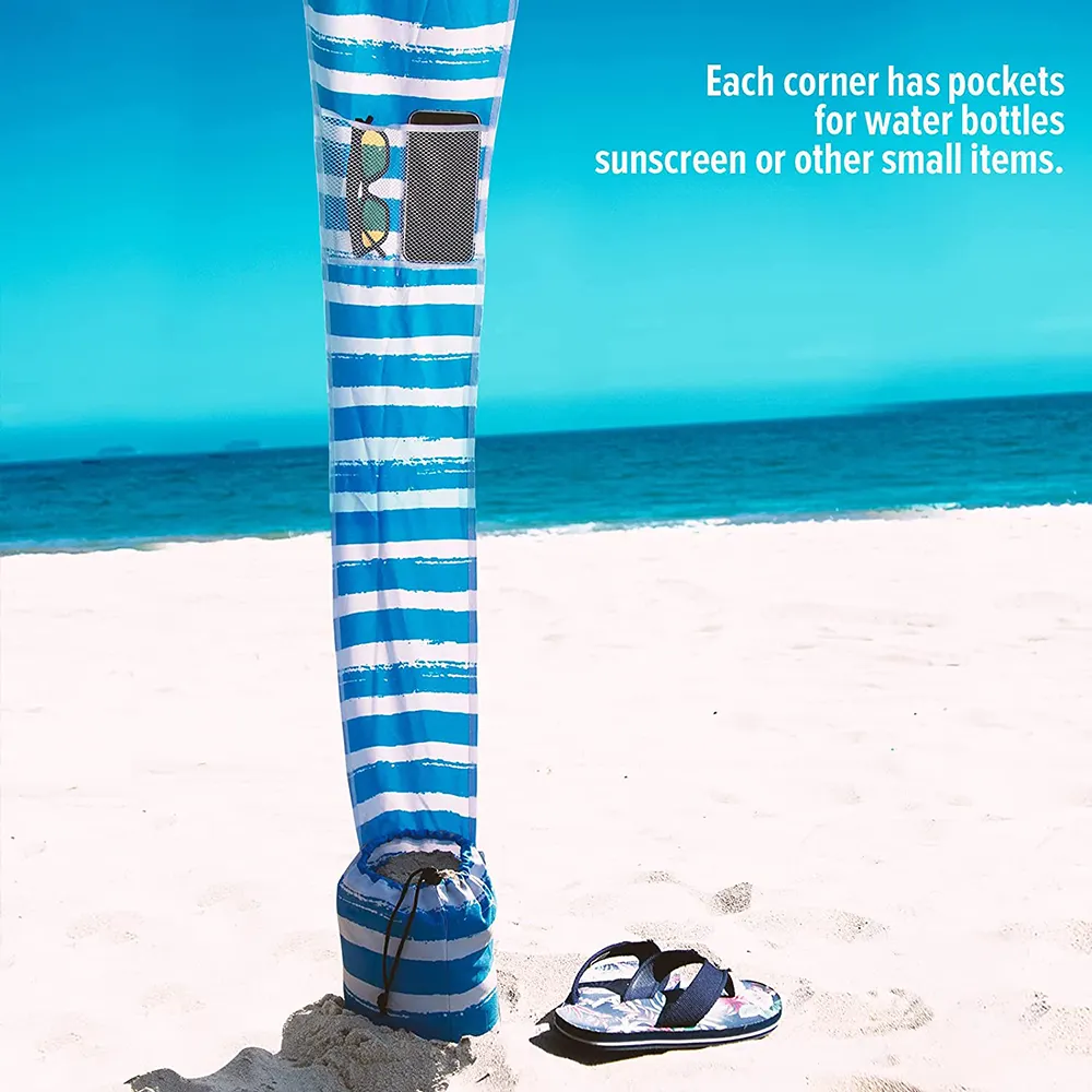 Портативный квадратный пляжный зонт