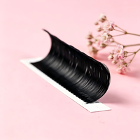 Extensions de cils Neelash multicouches, style naturel, faciles à éventailer, noir mat, faites à la main, sans cruauté, usage professionnel, personnalisables