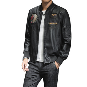 LAYENNE PU OEM Plus Size giacca in <span class=keywords><strong>pelle</strong></span> PU giacca maschile in ecopelle giacche da <span class=keywords><strong>uomo</strong></span> - Product Image 2