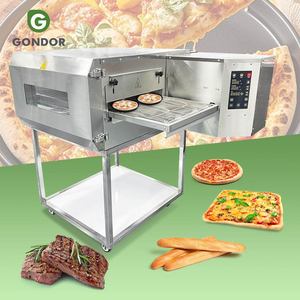 Horno de Pizza Comercial de Alta Temperatura a Gas con Banda Transportadora de Acero de Doble Plataforma - Product Image 1
