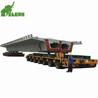 Semi-remorque porte-poutre hydraulique robuste pour le transport de poutres longues en T de ponts en béton de 60t, 80t, 100t, 150 tonnes