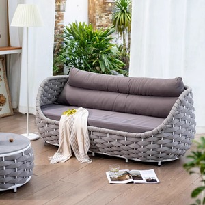 Ensemble <span class=keywords><strong>de</strong></span> meubles <span class=keywords><strong>de</strong></span> <span class=keywords><strong>jardin</strong></span> modernes et luxueux pour patio extérieur, canapé et chaise longue en <span class=keywords><strong>aluminium</strong></span> avec coussin imperméable pour usage hôtelier - Product Image 6