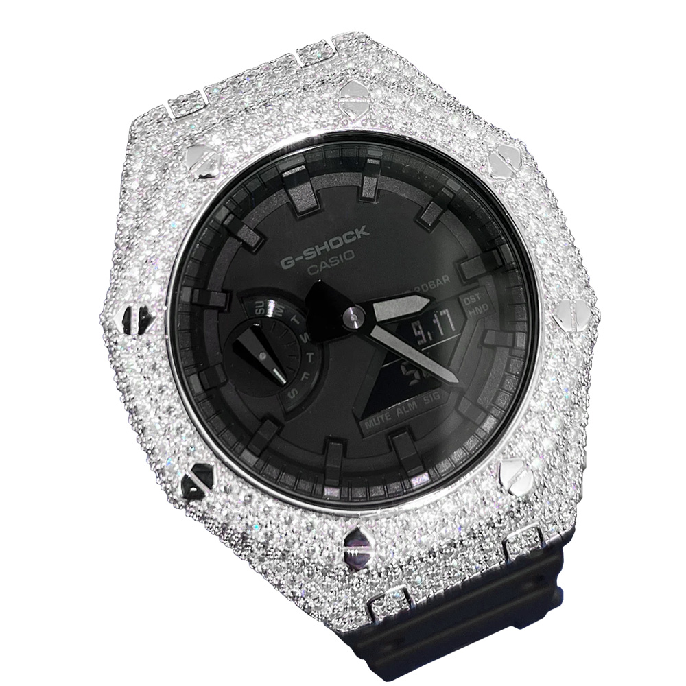 g shock moissanite face plate