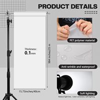 Nezyo AZ-Nezyo-2892 Feuille diffuseur de lumière durable 15.75x984 pouces/0.4x25M Rouleau de film polyester extra long pour flash LED Chine