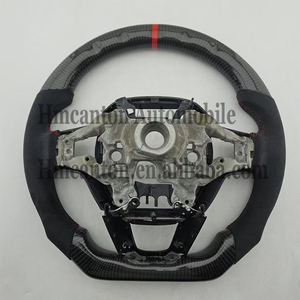 Nouveaux produits explosifs : Volant de voiture en cuir perforé et fibre de carbone pour Honda Civic 11e génération - Product Image 5