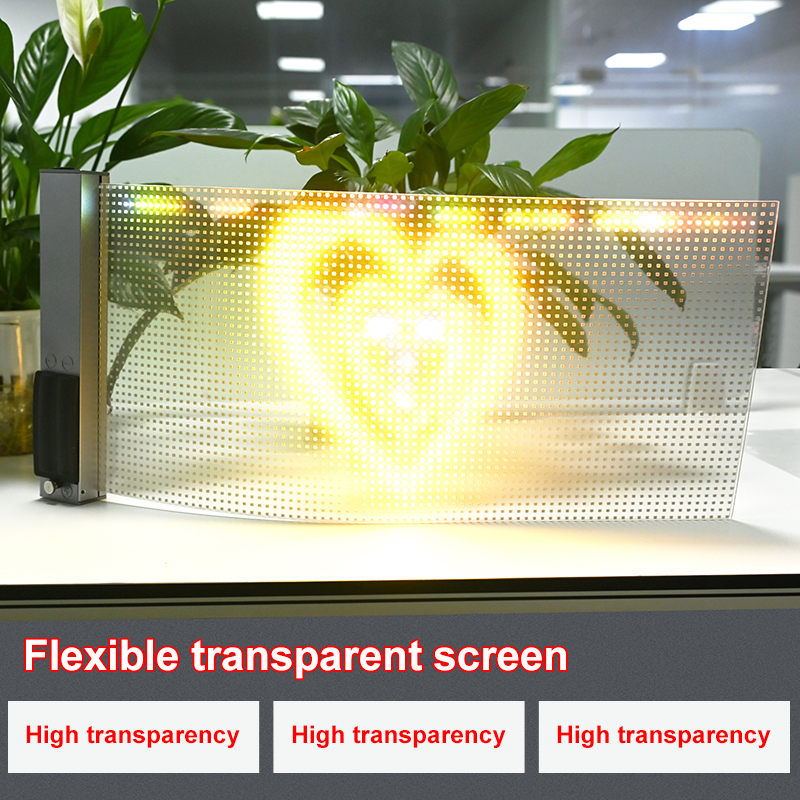 transparent flexible film screen led display