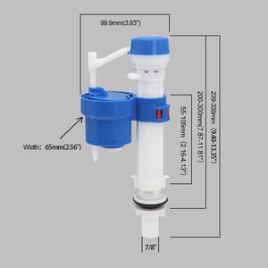 Nieuw Model Eenvoudig Te Repareren Verstelbare Wc-Vulklep Toiletinlaatklep Badkamer Gebruik Abs + Pom Materiaal 5 Jaar Garantie - Product Image 2