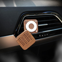 Désodorisants de voiture au design carré avec bâtonnets en coton non parfumés, désodorisant de voiture moderne et luxueux, parfum longue durée