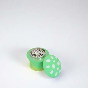 Nouveau produit 2024, moulin à herbes en zinc Bob de 68 mm, 4 pièces, moulin à tabac portable, moulin à tabac en forme de champignon givré - Product Image 4