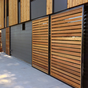 Giá Rẻ PVC Nhựa Gỗ Composite WPC Hàng Rào Màn Hình Panels Với Khung Kim Loại PVC Tay Vịn - Product Image 4