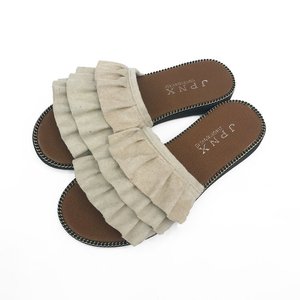 Nouvelles pantoufles rafraîchissantes pour femmes, à talon plat, polyvalentes, à lacets et à bride unique, vente en gros - Product Image 4