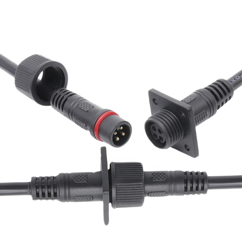 AOHUA светодиодные силовые полоски для мужчин и женщин, штепсельная вилка, гнездо, электрический провод, водонепроницаемый кабель m14, 4-контактный разъем