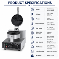 Appareil de cuisine multifonction : Gaufrier électrique double fonction et machine à snacks