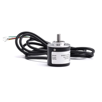 Nouvel encodeur rotatif incrémental Hentet DC 5-24V haute précision pour la mesure de longueur via les signaux d'impulsions de comptage de phases A/B