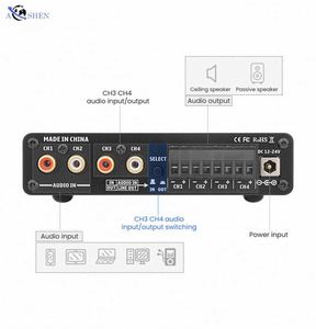 Amplificateur stéréo mini 4 canaux 5.0 BT en gros, amplificateurs HiFi 50Wx4, amplificateur <span class=keywords><strong>de</strong></span> <span class=keywords><strong>puissance</strong></span> audio pour haut-parleurs <span class=keywords><strong>de</strong></span> <span class=keywords><strong>cinéma</strong></span> maison - Product Image 4
