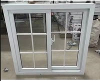 Fenêtres coulissantes design Upvc à double vitrage Fenêtre coulissante en pvc