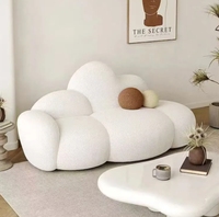 Canapé nuage nordique 1 2 3 places chaise paresseuse simple avec pouf canapé d'angle sectionnel pour salon ou appartement