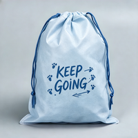 Sac à cordon non tissé jetable et réutilisable, recyclable, à double usage, avec motif de dessin animé, logo personnalisé pour l'emballage de souvenirs d'événements